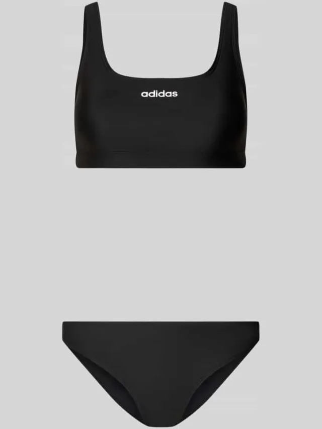 Adidas Bikini set met labelprint model 'BRAL BK S' Zwart