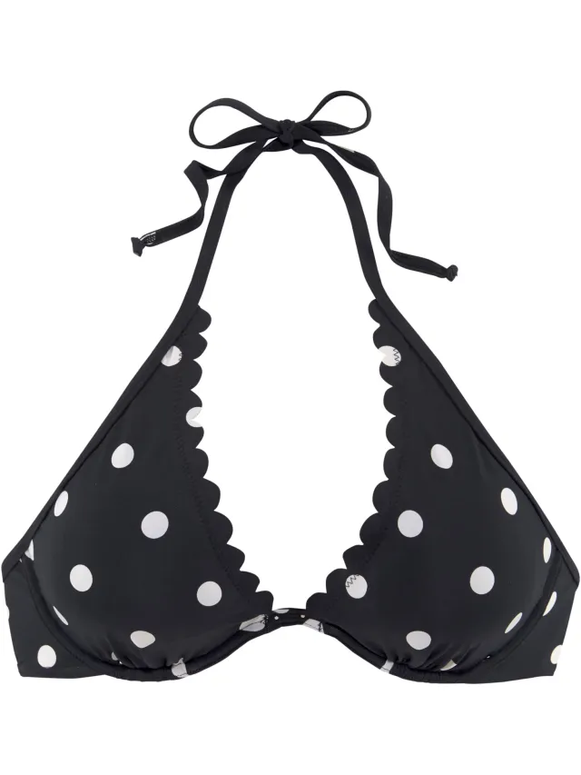 Beugel bikinitop zwart/wit