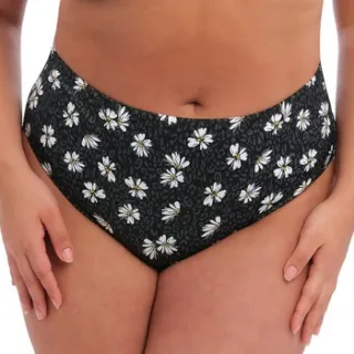 Elomi Plain Sailing Black Daisy bikinibroekje zwart Zwart,Versch.kleure/Patroon