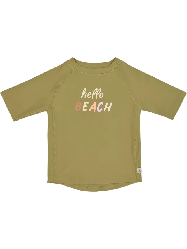 Lässig Zwemshirt Rashguard Korte Mouw Splash & Fun Hello Beach moss, 07-12 mnd.