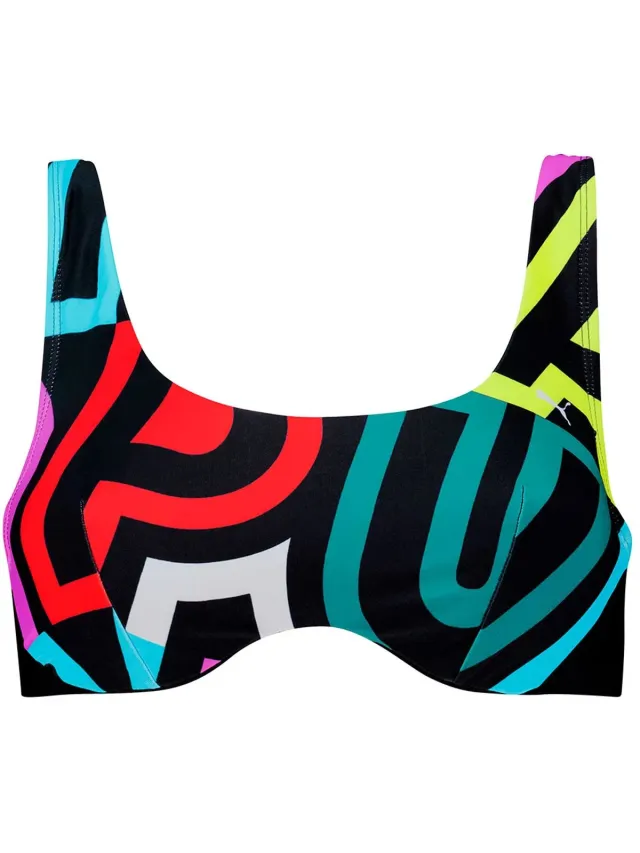 Puma 701237626 Bikinitop Veelkleurig L Vrouw Multi Colour