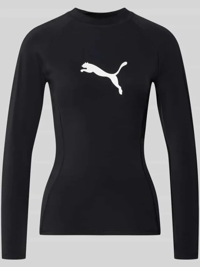 Puma Zwemshirt in design met lange mouwen, model 'RASH GUARD' zwart, foto 2