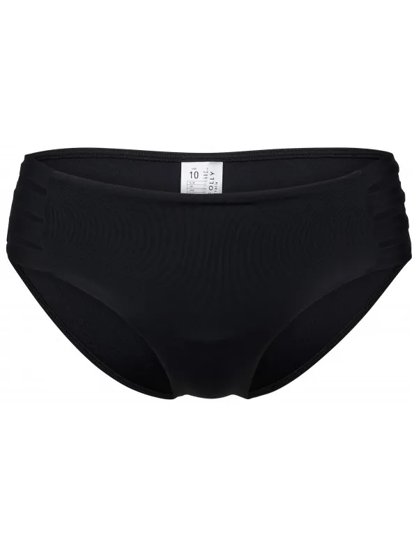 Seafolly Women's Collective Multi Strap Hipster Pant - Bikinibroekje, zwart