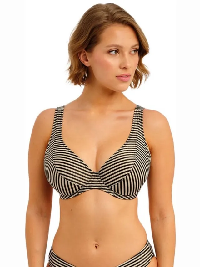 Freya Bikini Top "Arizona Wave" - Boardwalk - 75-90 F Boardwalk - Zwart/creme
