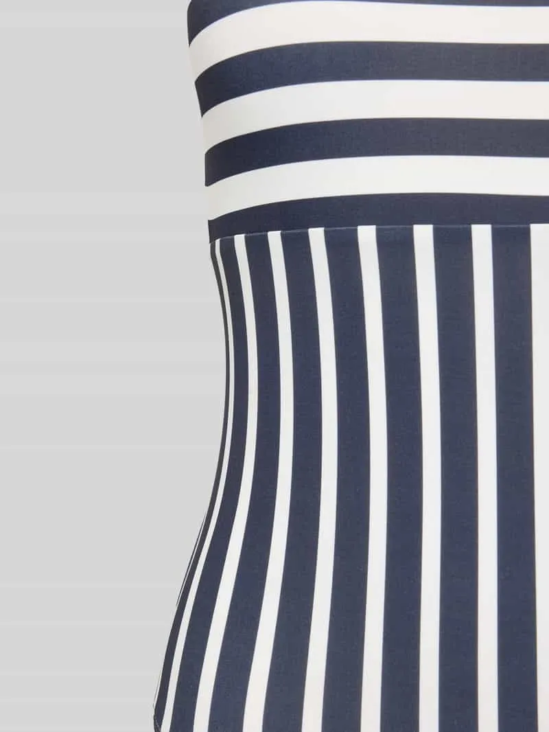 Michael Kors Badpak met diepe ronde hals donkerblauw, foto 3