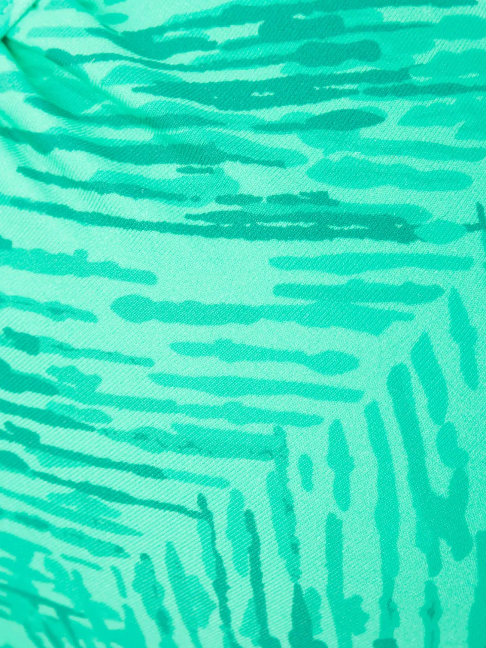 beugelbikinitop groen met bladprint, foto 3
