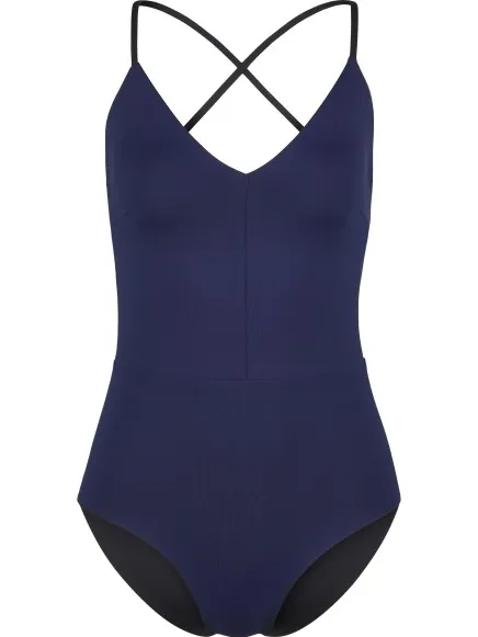 MYMARINI Summersuit badpak blauw Blauw/Zwart