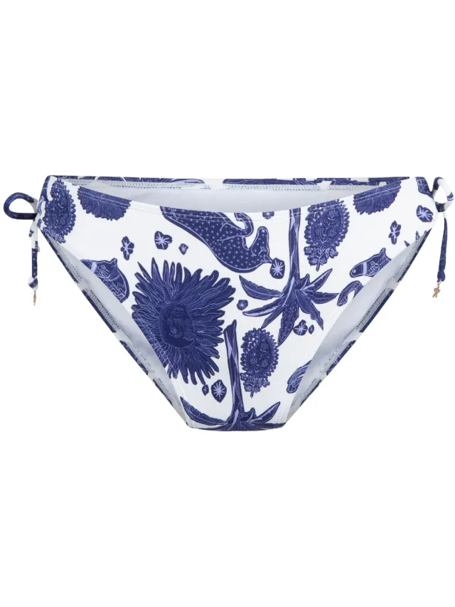 LingaDore Bikini Strikbroekje Blue white print