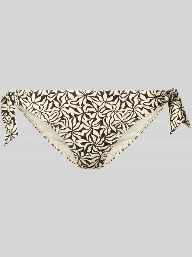 Barts Bikinibroekje met zijdelingse rijgveter model 'Mahry' Zwart